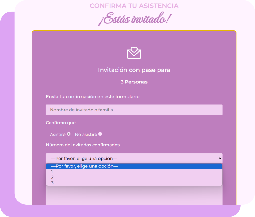 invitaciones digitales con pases