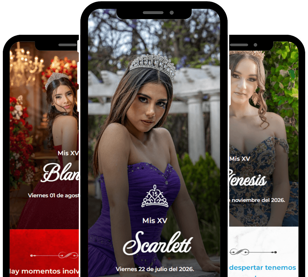 Invitaciones digitales para XV años